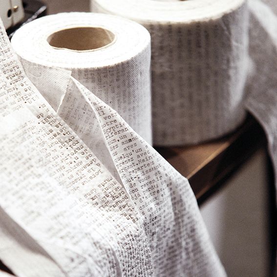 Typing on Toilet Paper